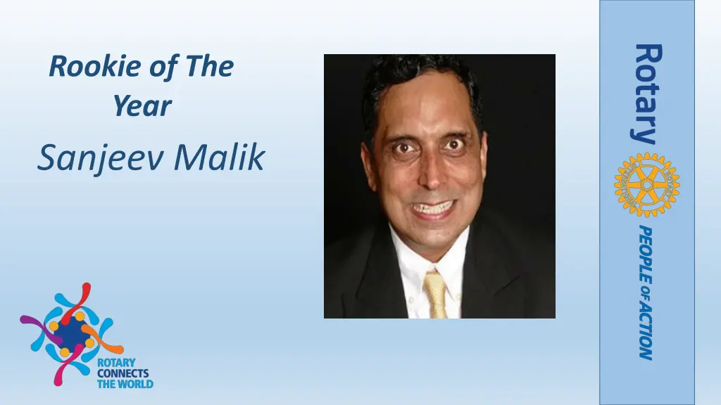 rookie of the year sanjeev malik