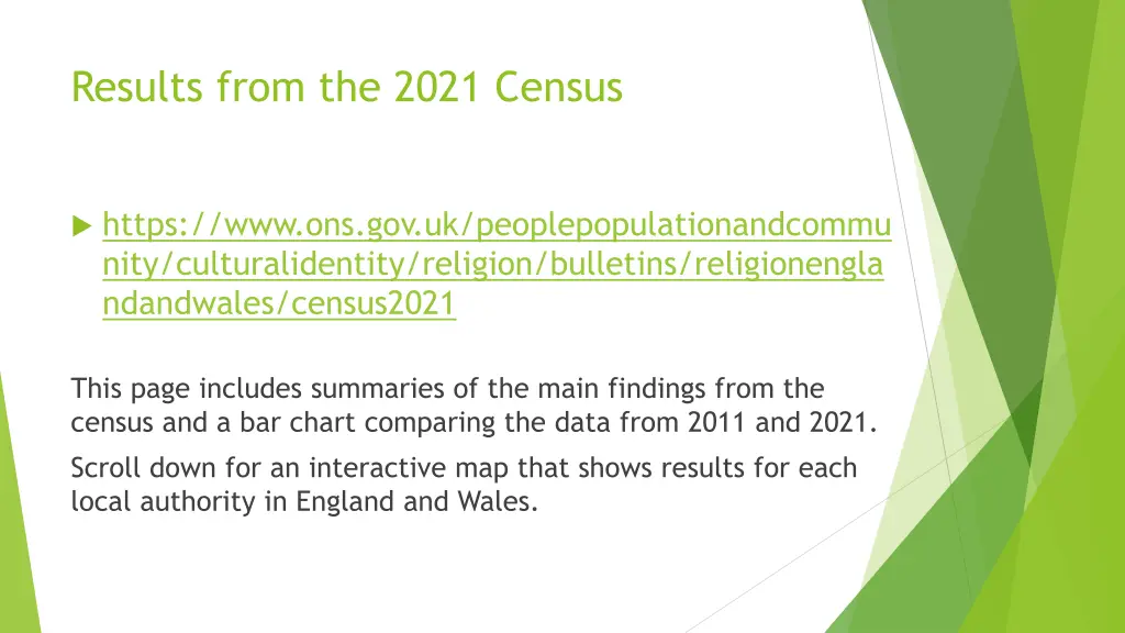 results from the 2021 census