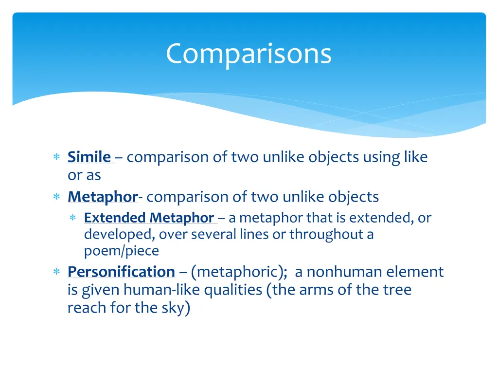 comparisons