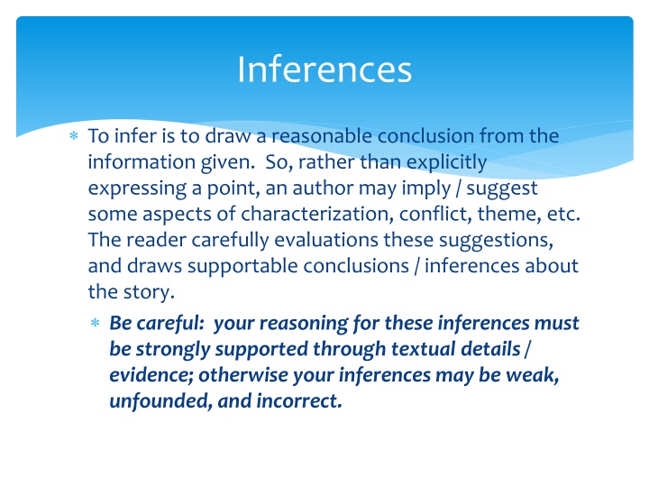 inferences