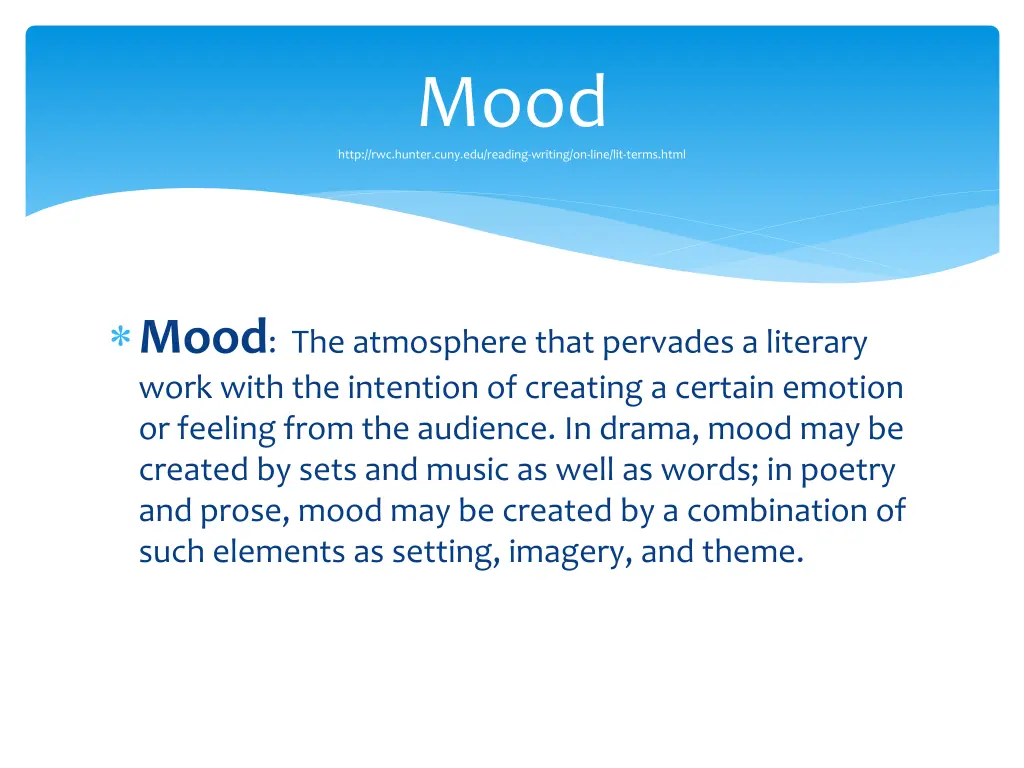 mood http rwc hunter cuny edu reading writing