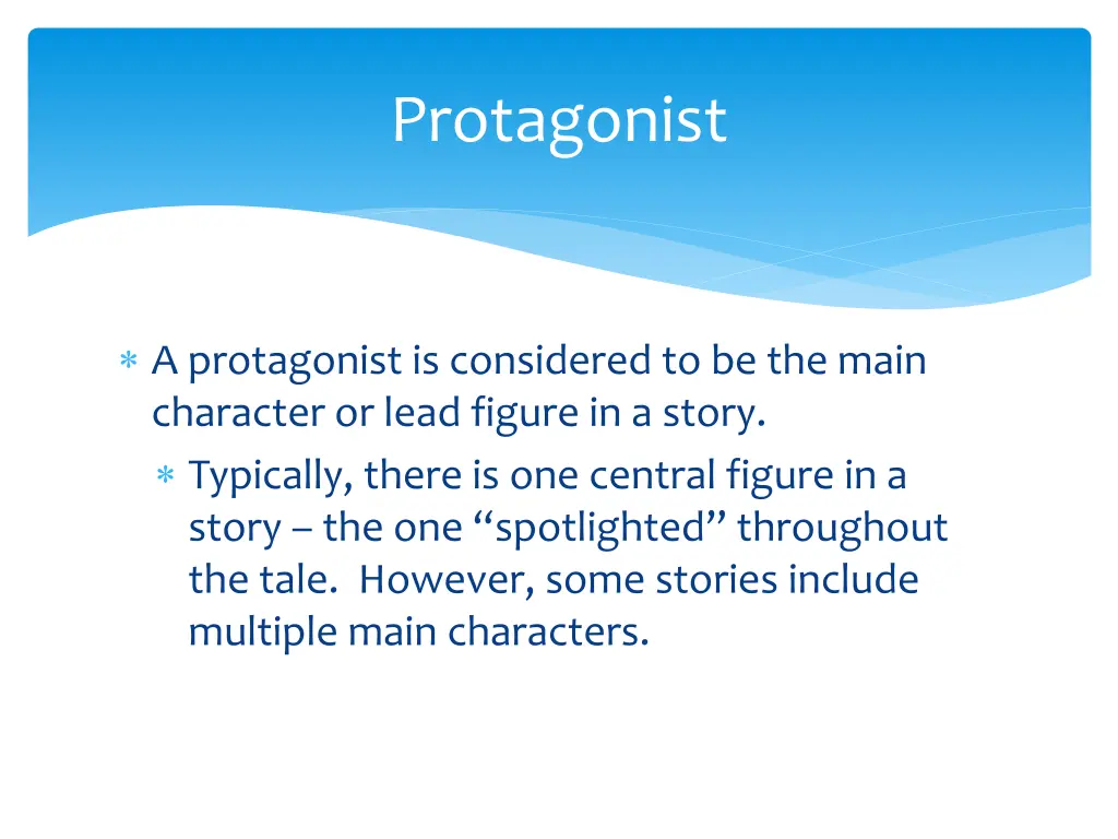 protagonist