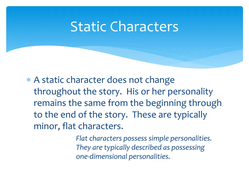 static characters