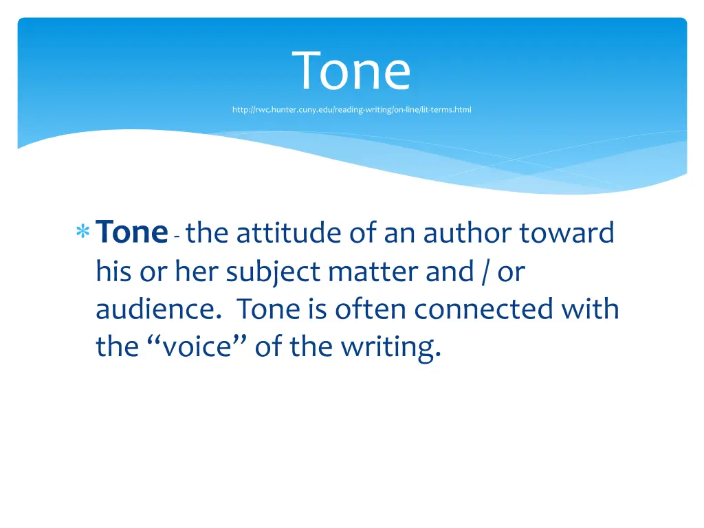 tone http rwc hunter cuny edu reading writing