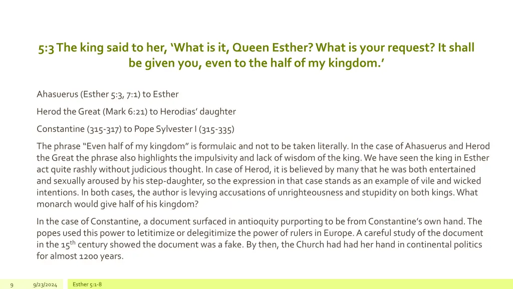 5 3 the king said to her what is it queen esther