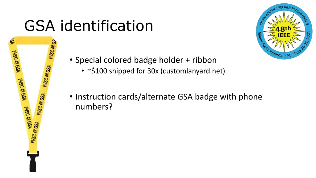 gsa identification