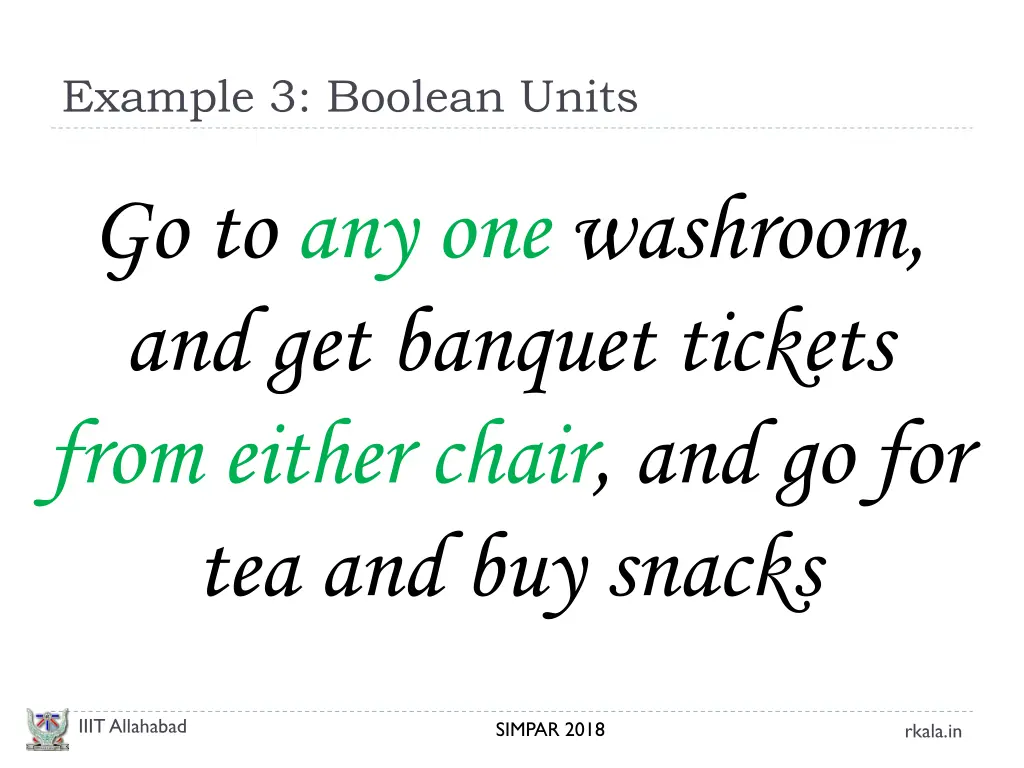 example 3 boolean units