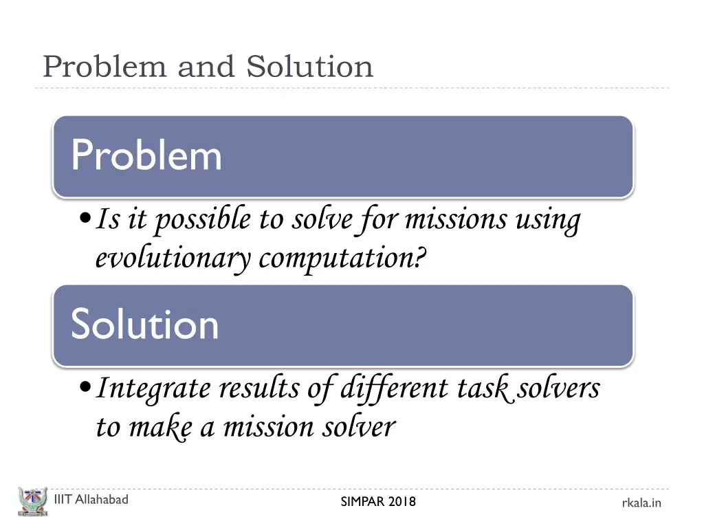 problem and solution