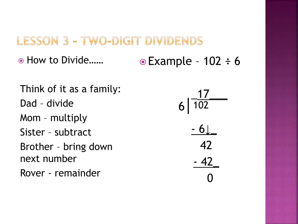 lesson 3 two digit dividends