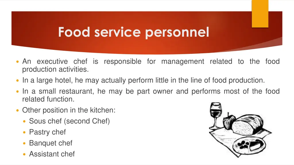 food service personnel