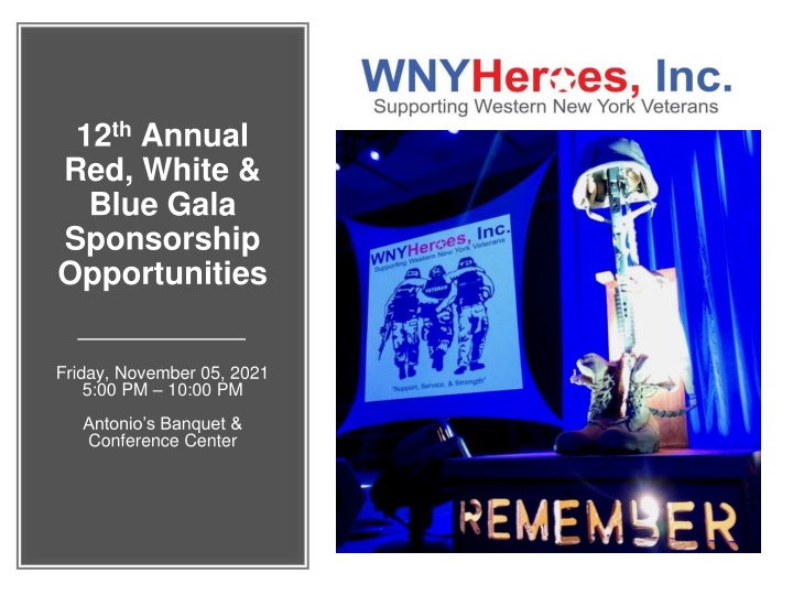 12 th annual red white blue gala sponsorship