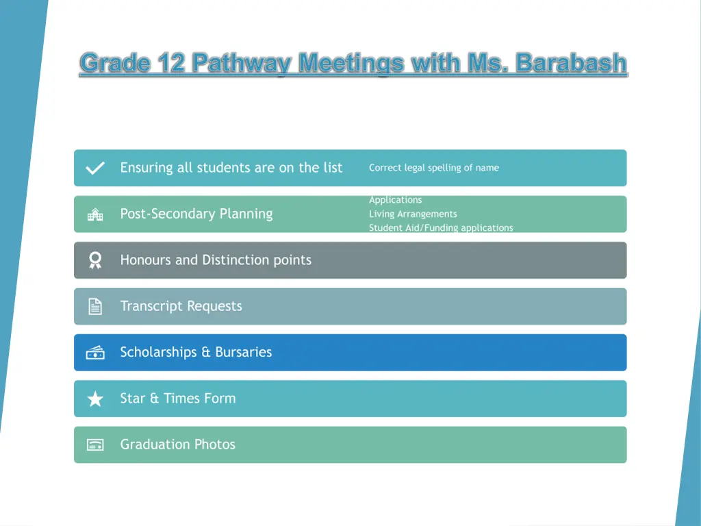 grade 12 pathway meetings with ms barabash