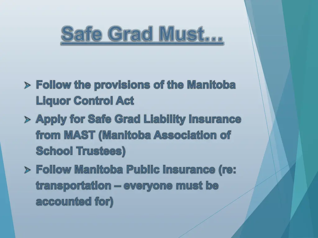 safe grad must