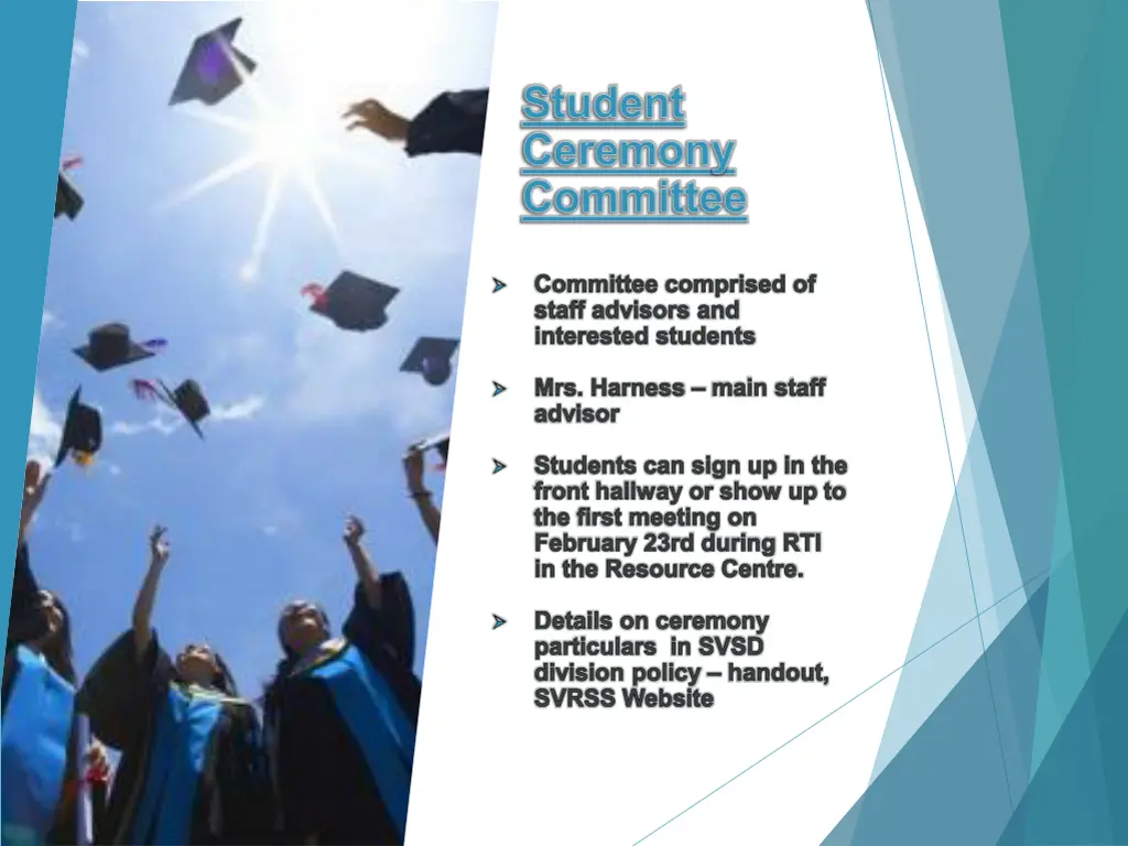 student ceremony committee