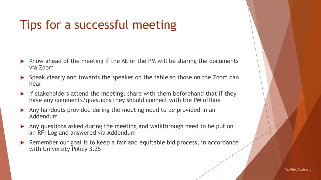 tips for a successful meeting