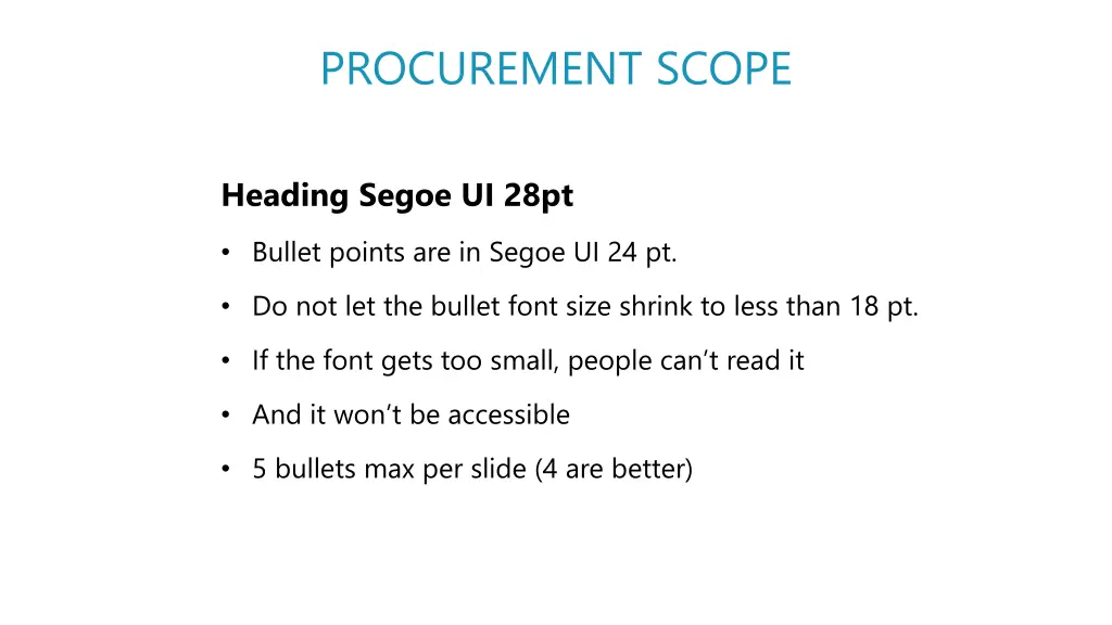 procurement scope