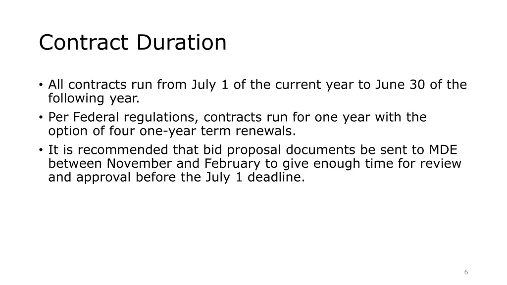 contract duration