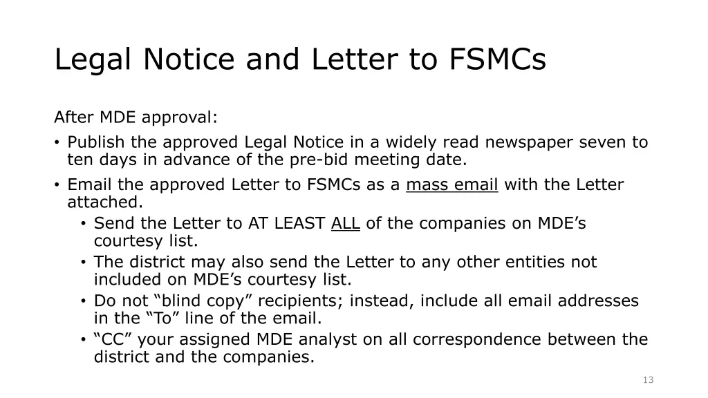 legal notice and letter to fsmcs