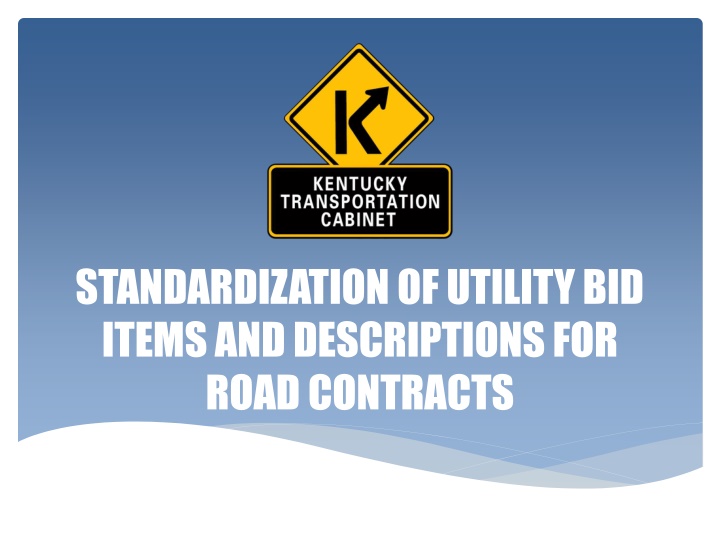 standardization of utility bid items