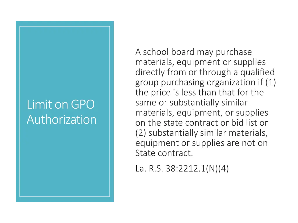 a school board may purchase materials equipment