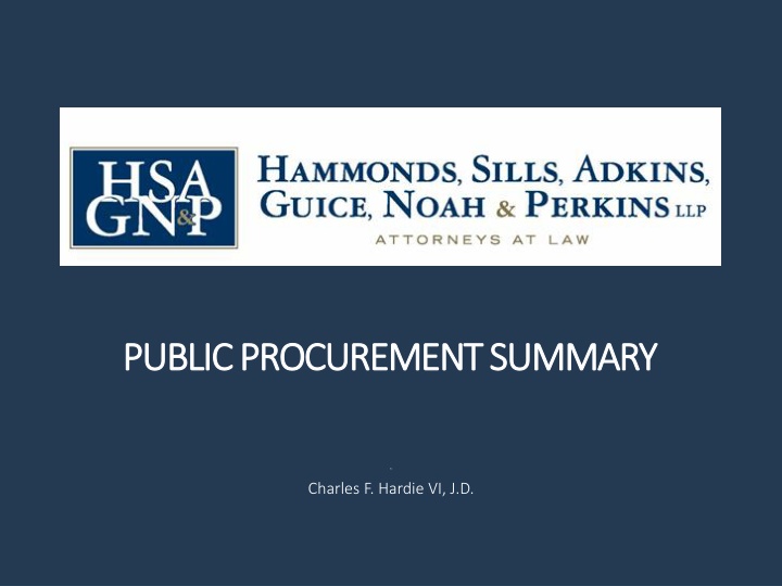 public procurement summary public procurement