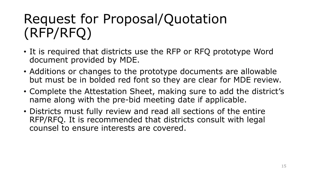 request for proposal quotation rfp rfq