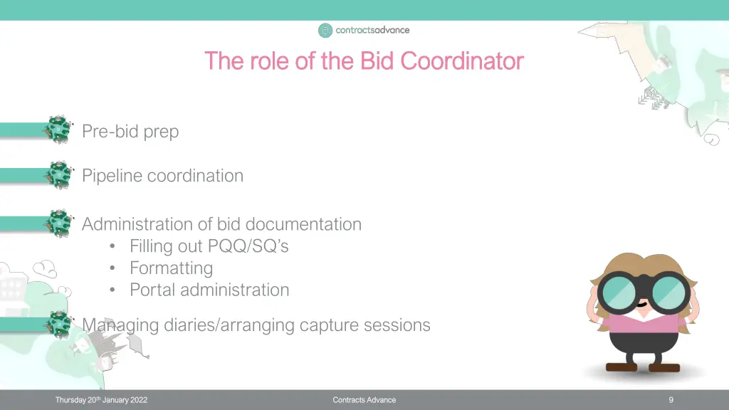 the role of the bid coordinator the role