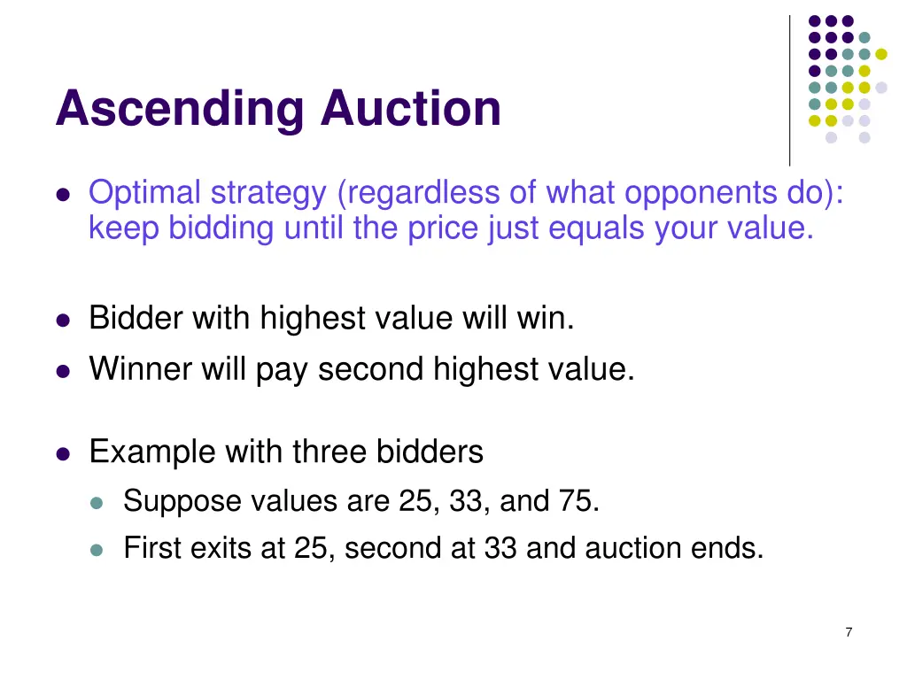 ascending auction 1