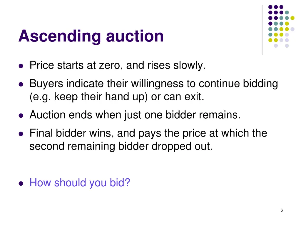 ascending auction