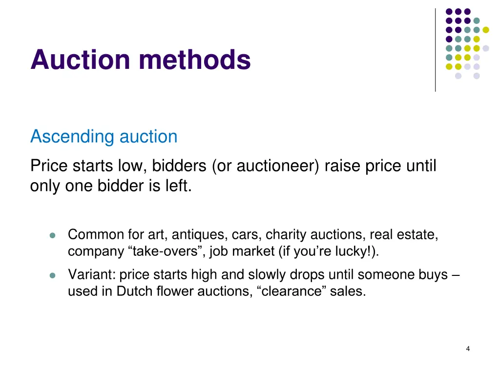 auction methods 1