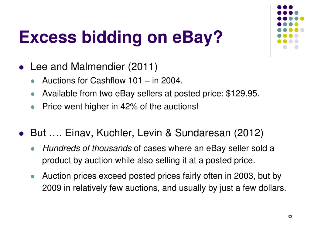 excess bidding on ebay