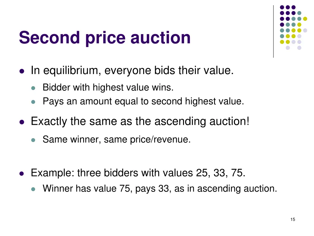 second price auction 4