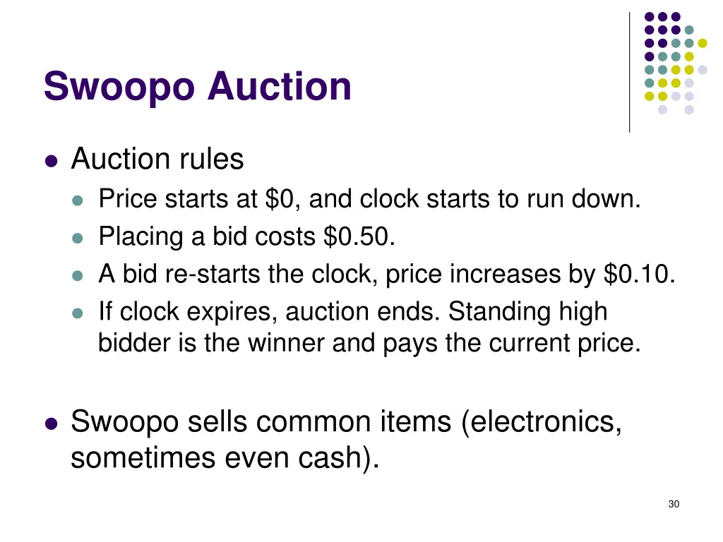 swoopo auction