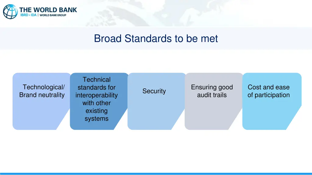 broad standards to be met