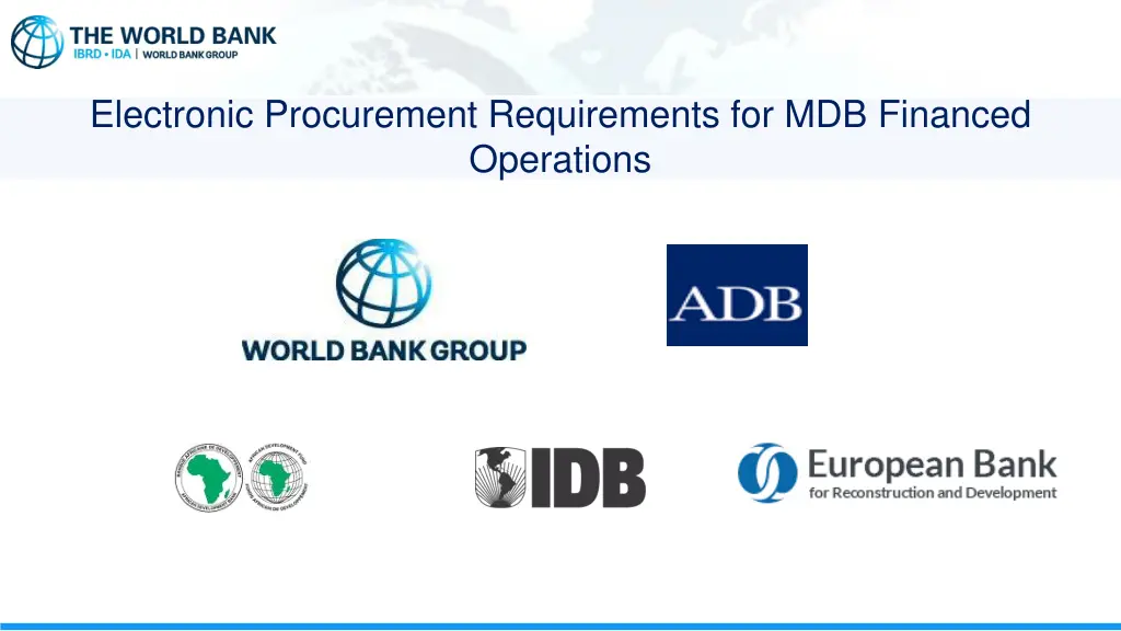 electronic procurement requirements