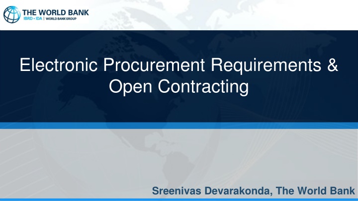 electronic procurement requirements open