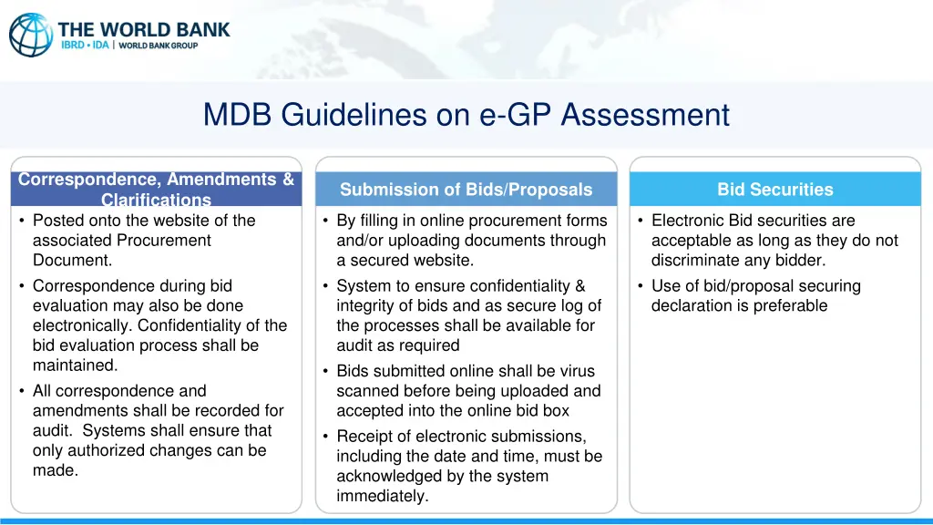 mdb guidelines on e gp assessment 1