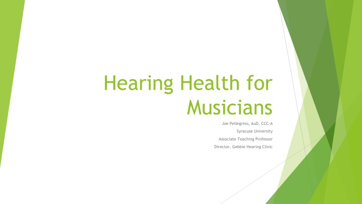 hearing health for musicians