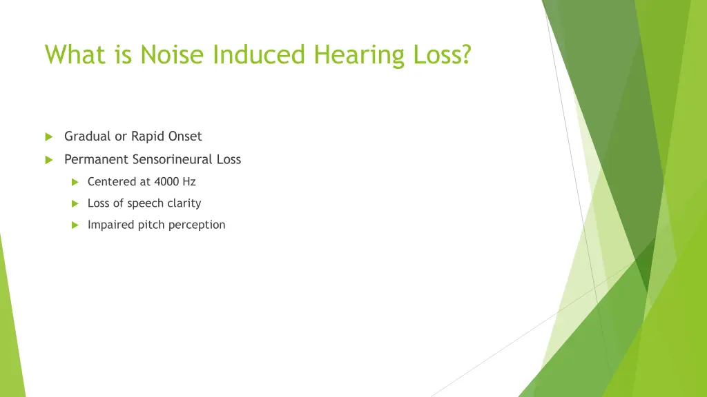 what is noise induced hearing loss