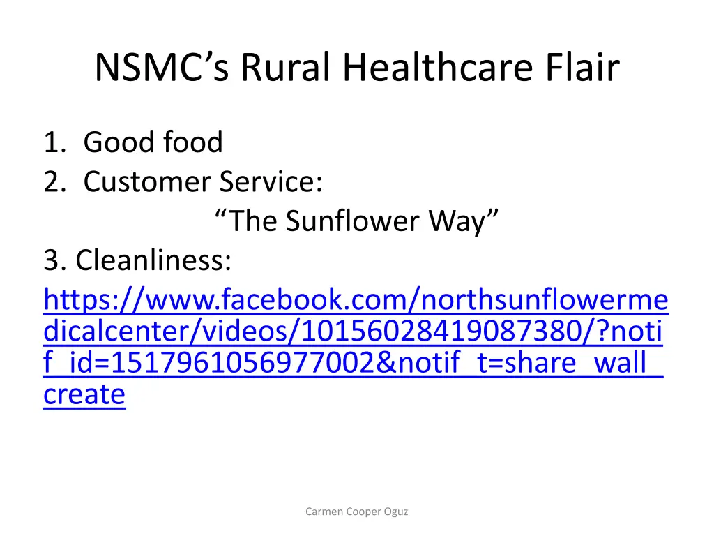 nsmc s rural healthcare flair