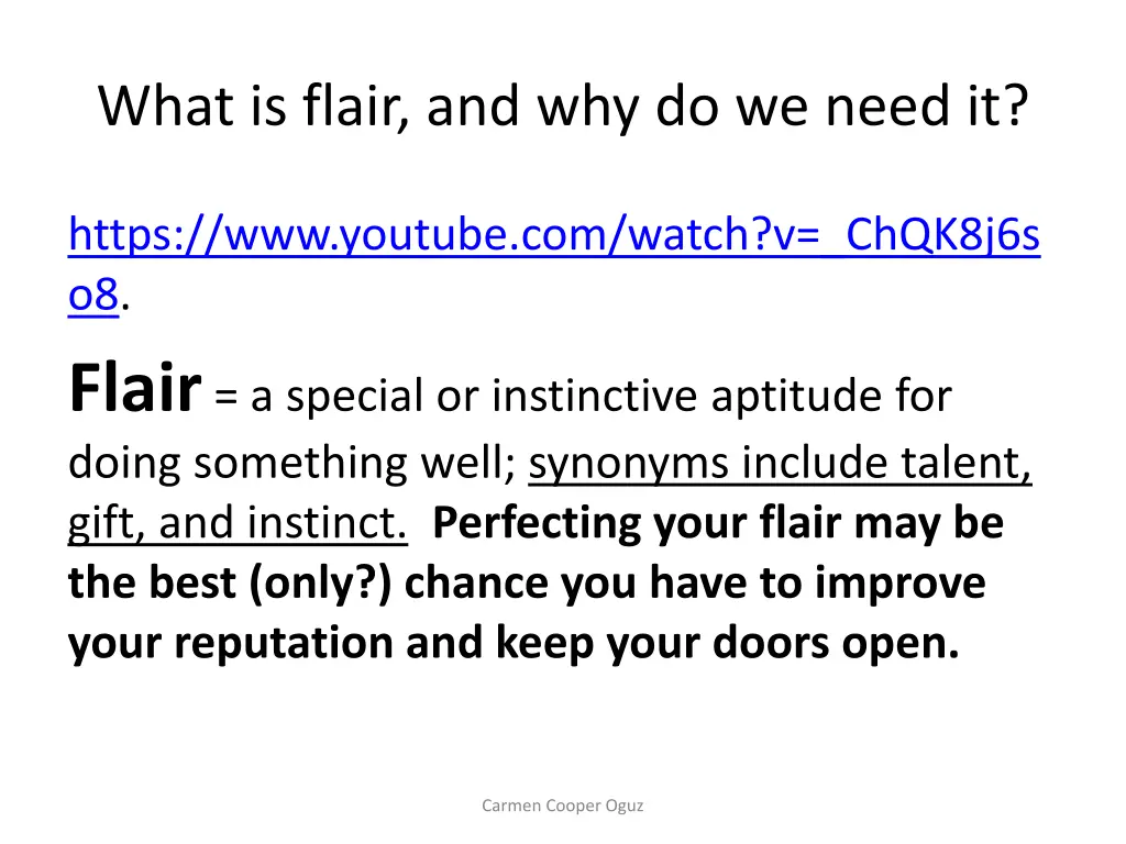 what is flair and why do we need it