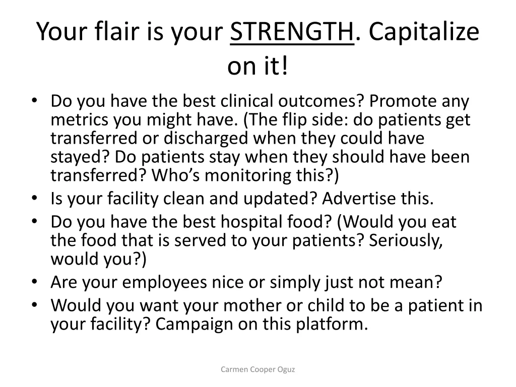 your flair is your strength capitalize