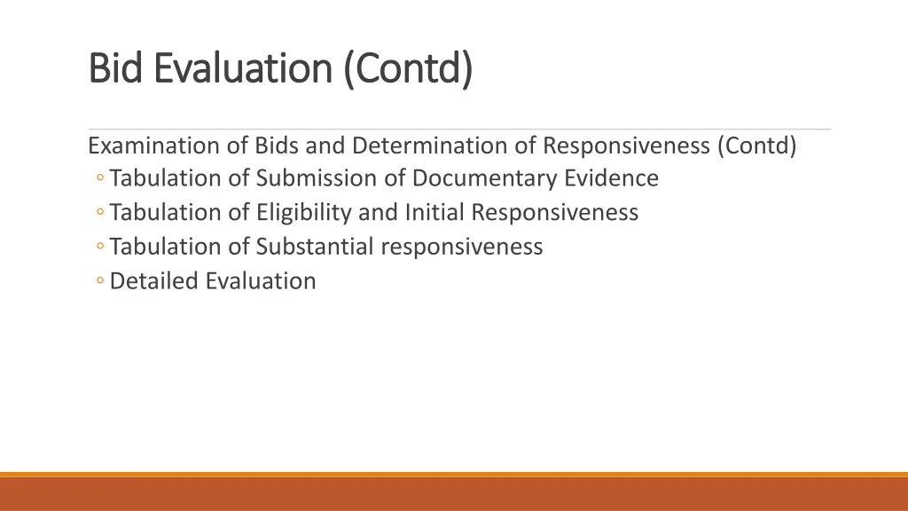 bid bid evaluation evaluation contd 1