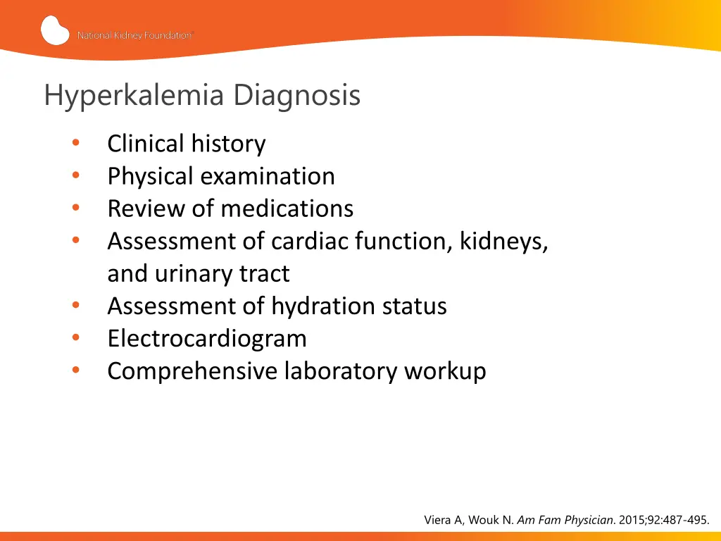 hyperkalemia diagnosis