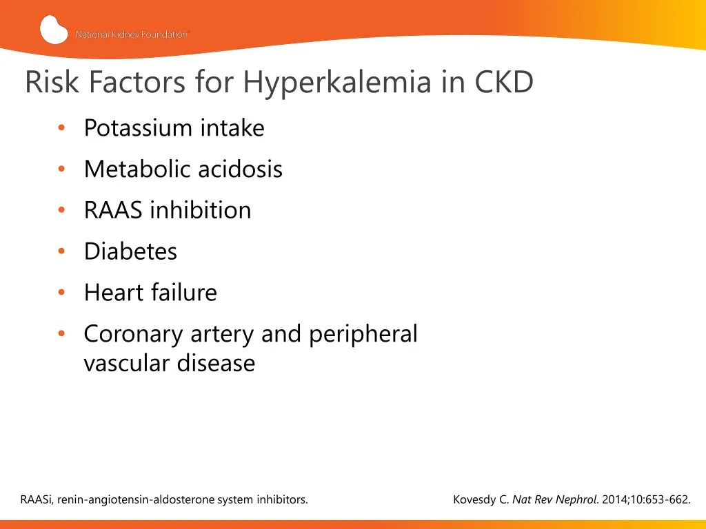 risk factors for hyperkalemia in ckd potassium