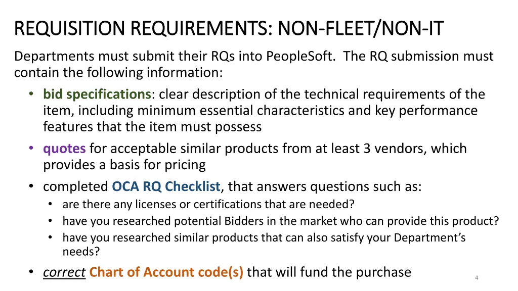 requisition requirements non requisition