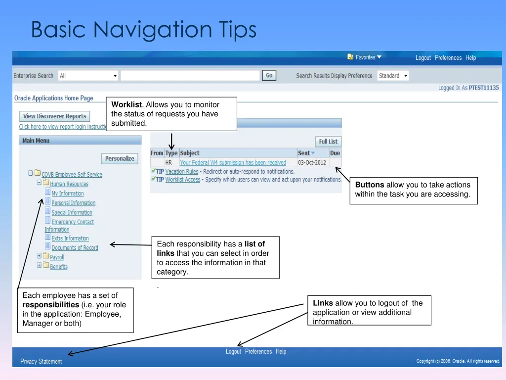 basic navigation tips