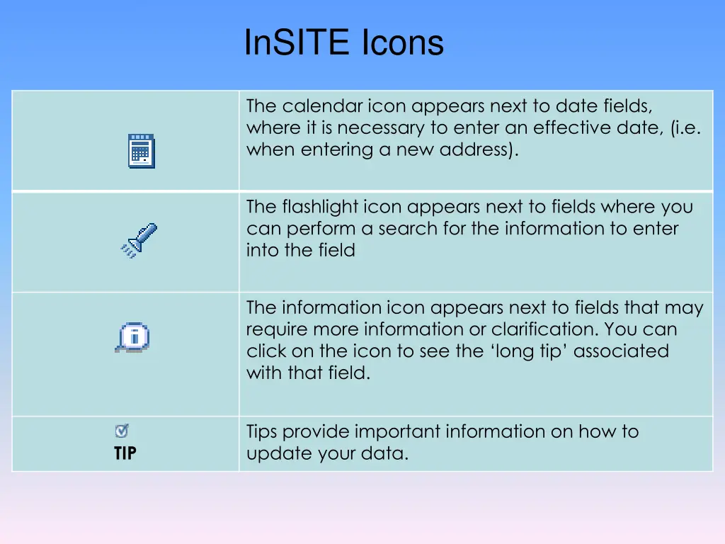 insite icons