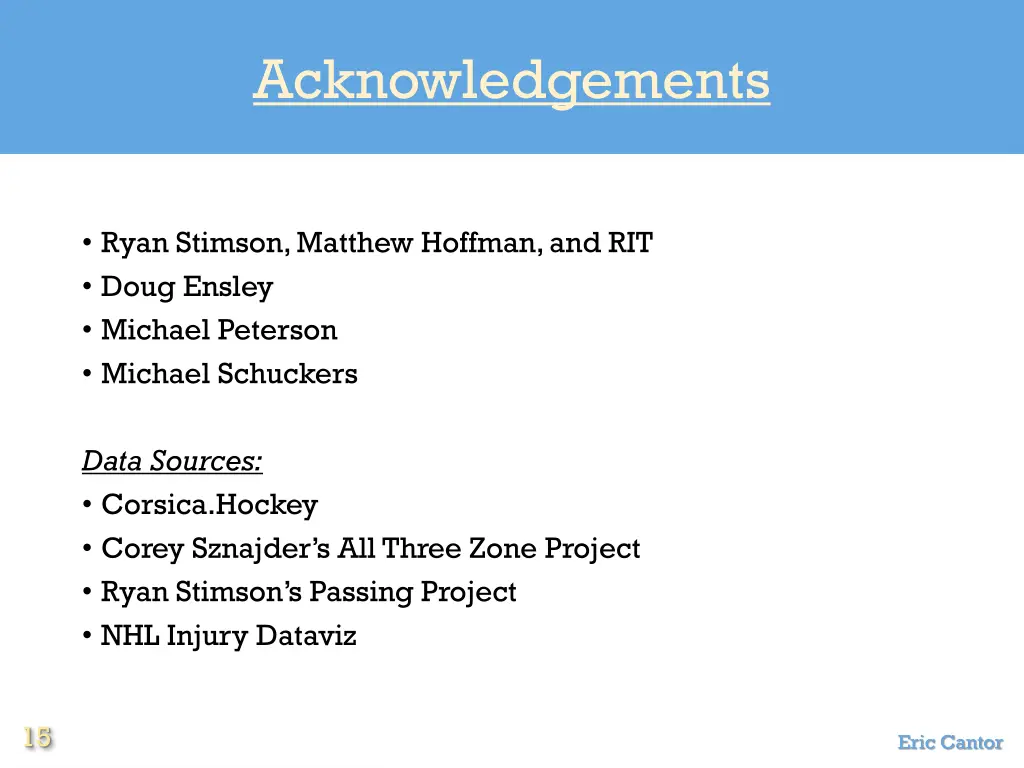 acknowledgements