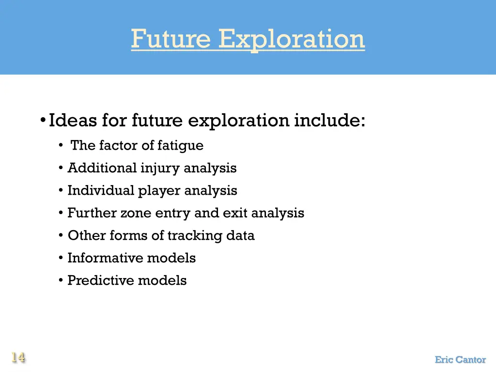 future exploration